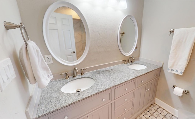 bathroom with vanity