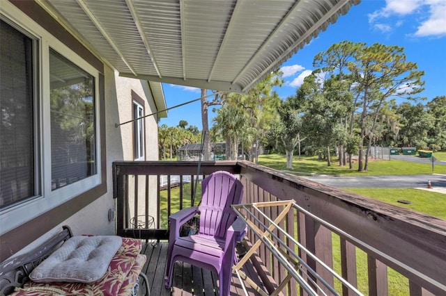 view of balcony