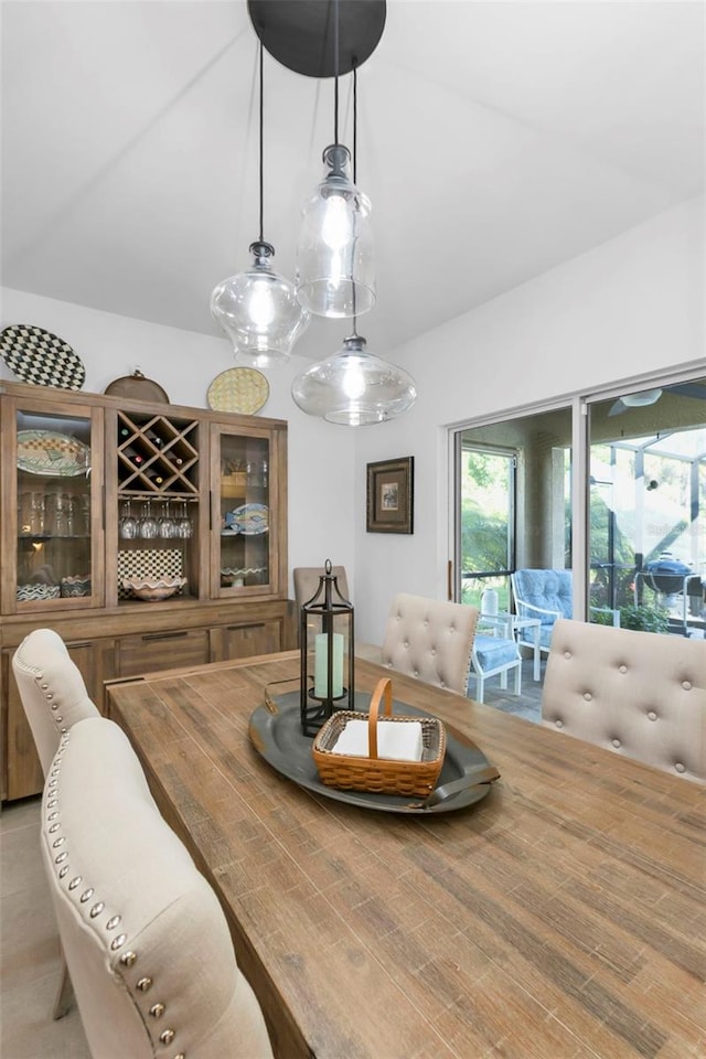 dining room with light hardwood / wood-style floors