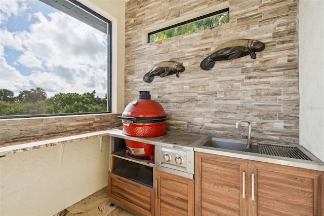 kitchen featuring a healthy amount of sunlight and sink