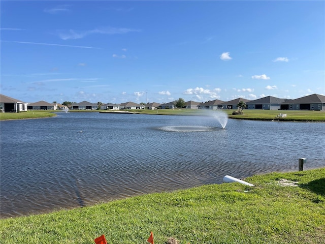 view of water feature