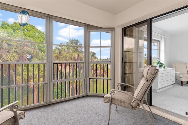 view of sunroom / solarium