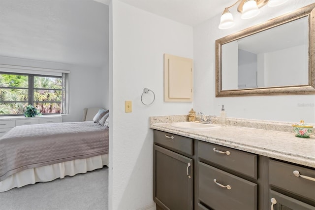 bathroom with vanity