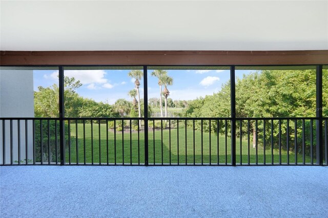 unfurnished sunroom featuring a healthy amount of sunlight