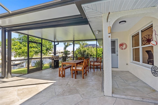 view of sunroom / solarium