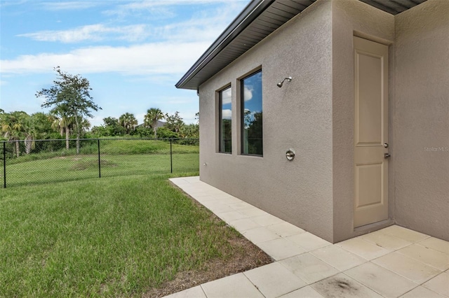 exterior space featuring fence