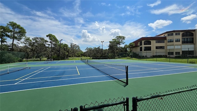 view of tennis court