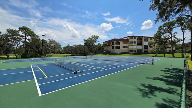 view of tennis court