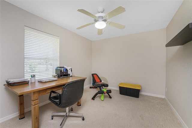 16407 San Edmundo Rd, Punta Gorda, FL 33955 - office space featuring light carpet and ceiling fan