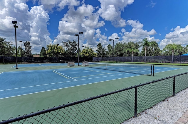 view of sport court