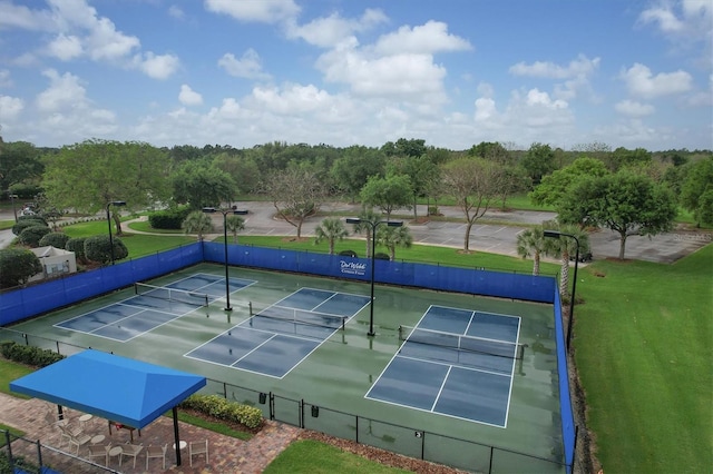 view of tennis court