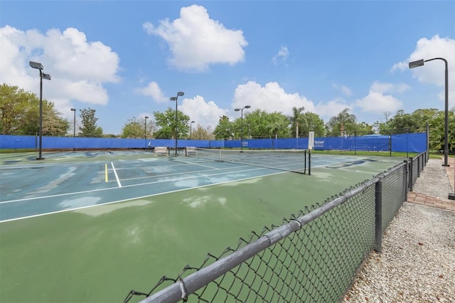 view of tennis court