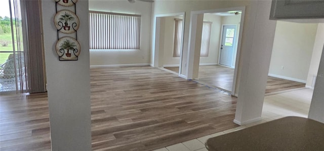 interior space featuring hardwood / wood-style floors