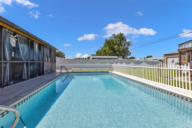 view of pool