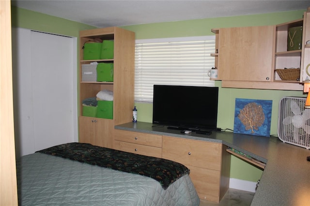 bedroom with a closet