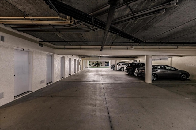 view of parking deck