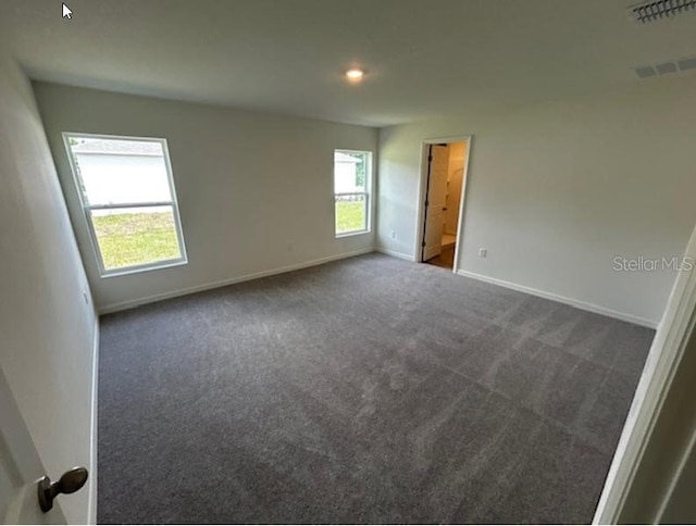 empty room featuring carpet floors and a healthy amount of sunlight