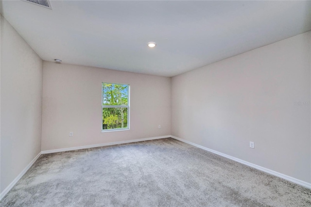 view of carpeted empty room