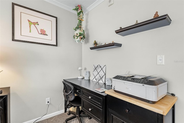 2532 Estero Blvd Unit 607, Fort Myers Beach, FL 33931 - home office with carpet floors and baseboards