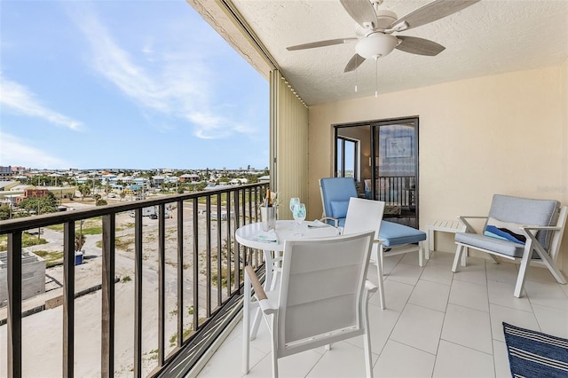 2532 Estero Blvd Unit 607, Fort Myers Beach, FL 33931 - balcony featuring ceiling fan