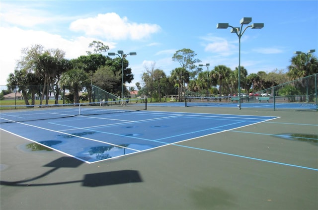 view of tennis court