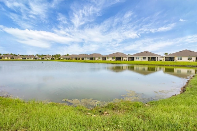 view of water feature featuring a residential view