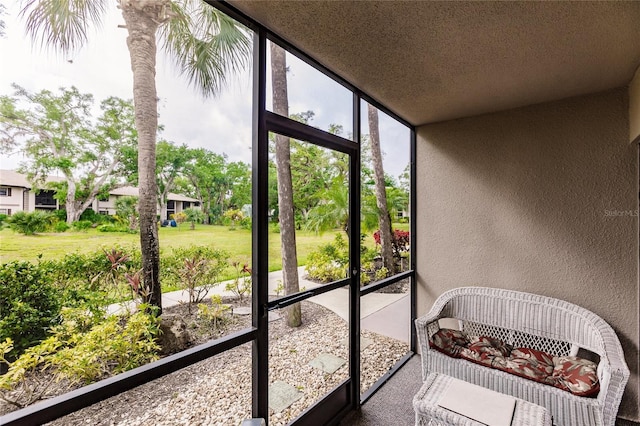 view of sunroom / solarium