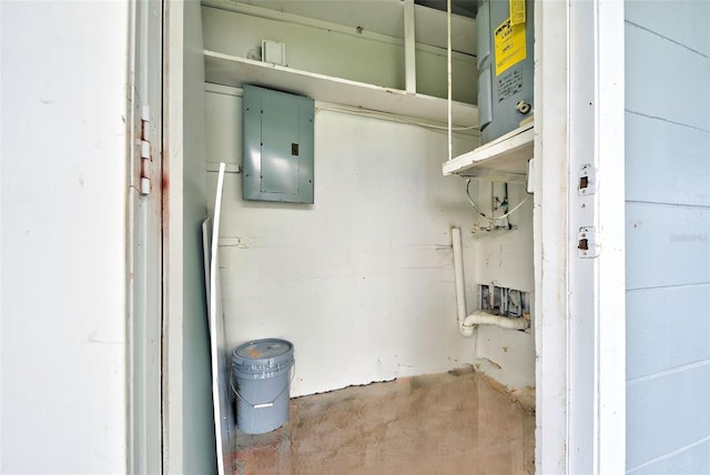 utility room with electric panel