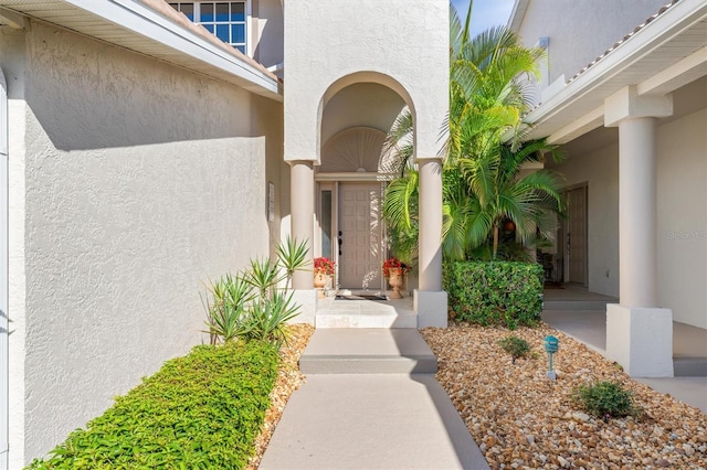 view of entrance to property