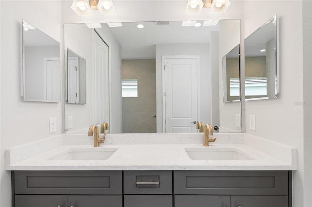 bathroom featuring vanity