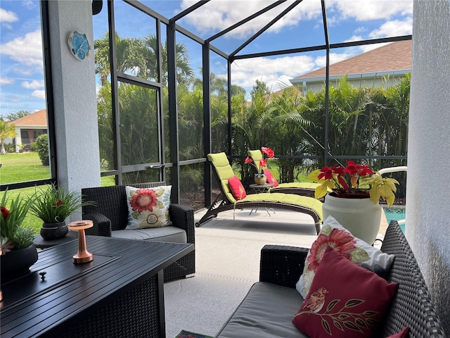 view of sunroom / solarium