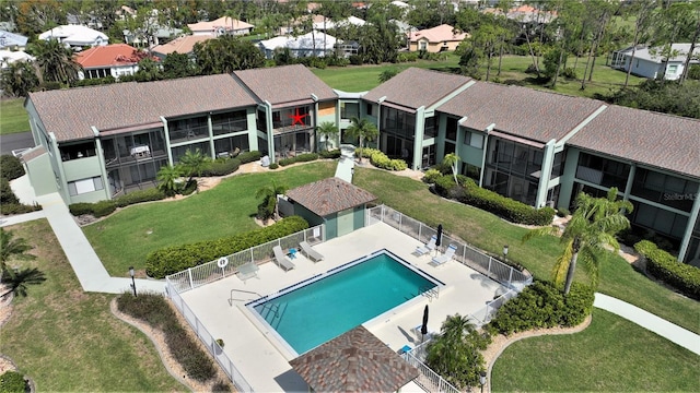 birds eye view of property