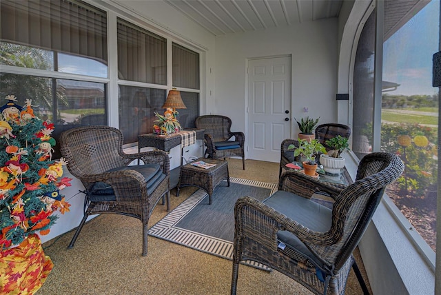 view of sunroom / solarium