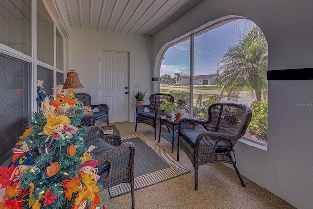 view of sunroom / solarium