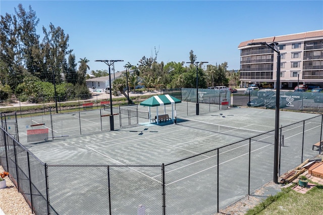 view of tennis court