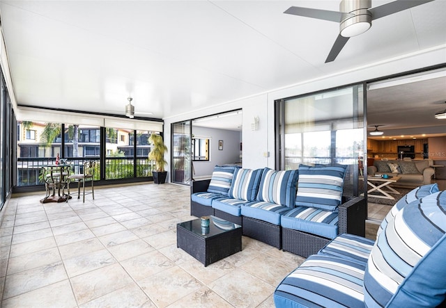 view of sunroom / solarium