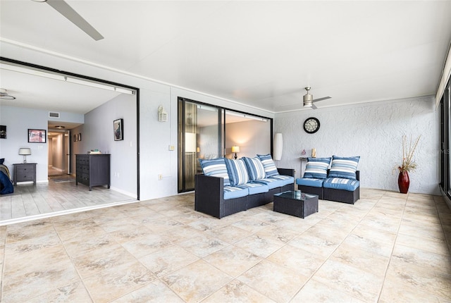 view of patio / terrace featuring an outdoor hangout area