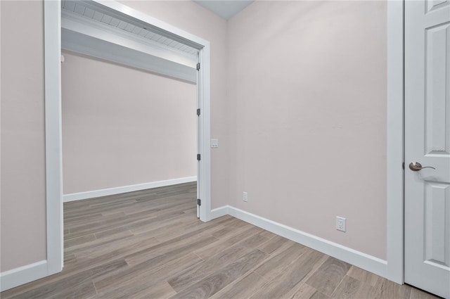 interior space featuring light wood-type flooring