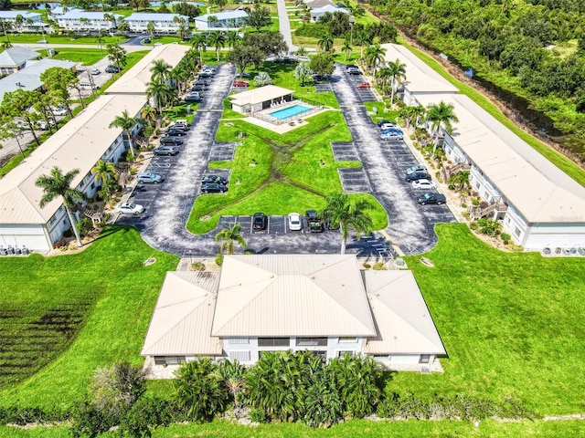 drone / aerial view featuring a residential view