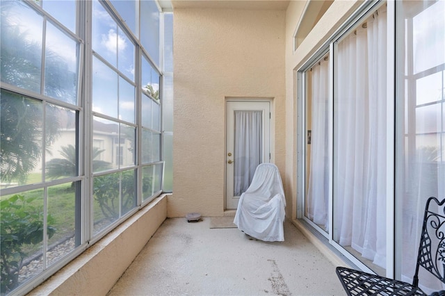 view of sunroom / solarium