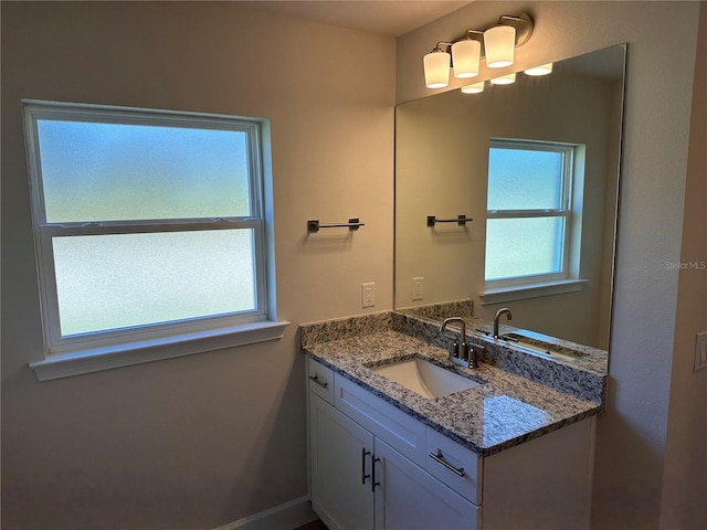 bathroom featuring vanity