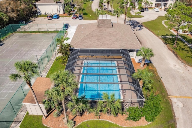 birds eye view of property