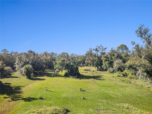 view of landscape featuring a rural view