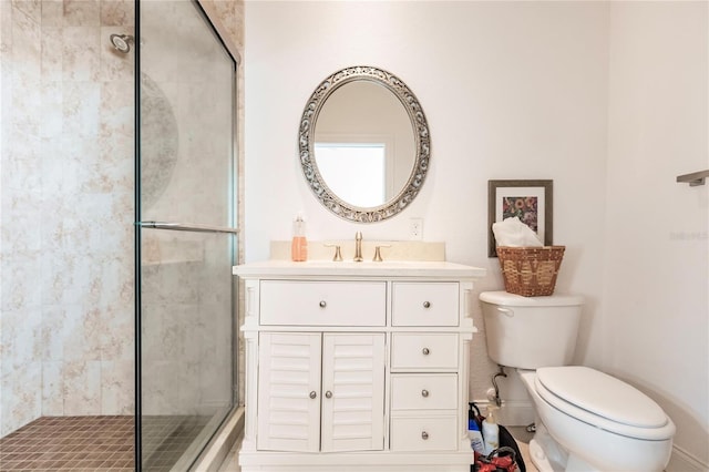 1209 San Mateo Dr, Punta Gorda, FL 33950 - full bathroom with a shower stall, toilet, and vanity