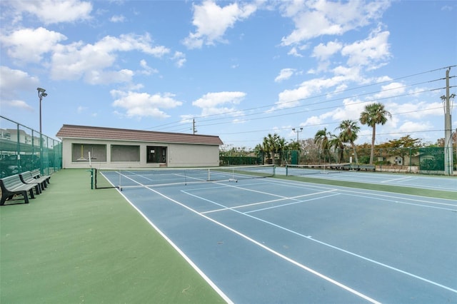 view of sport court