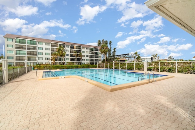 view of pool with a patio