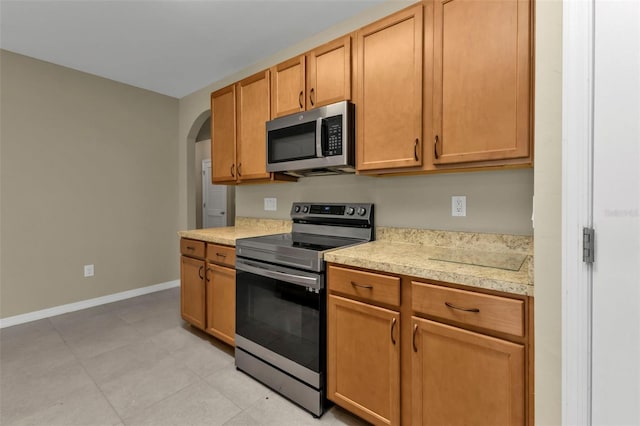 kitchen featuring appliances with stainless steel finishes