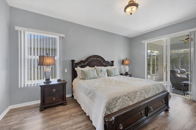 bedroom featuring hardwood / wood-style floors