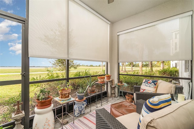 view of sunroom / solarium