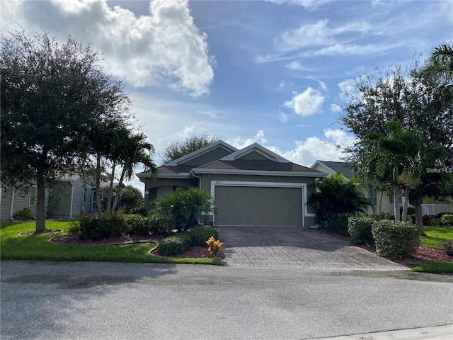 view of front of house featuring a garage